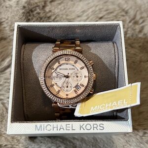 Michael Kors Rose Gold Chronograph Watch
